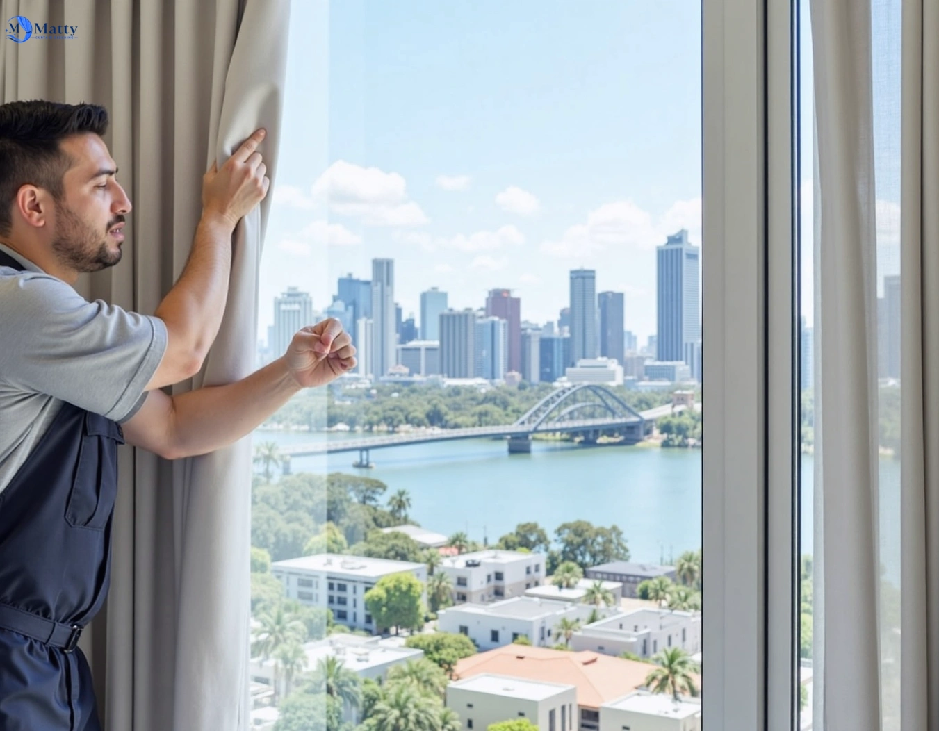 Professional curtain steam cleaning service pitt-town-nsw QLD by Matty Curtain Cleaning