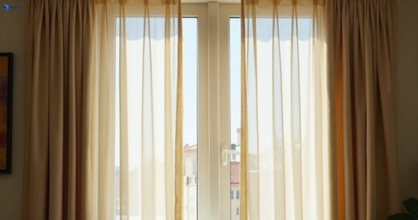 Dusty and dull curtains in pitt-town-nsw before steam cleaning